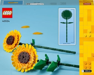LEGO Botanicals Sonnenblumen - Set mit Kunstblumen für Kinder ab 8 Jahren - Kinderzimmer-Deko oder Blumenstrauß - Geschenk für Jugendliche, Mädchen und Jungen - Botanik Kollektion 40524 - 9
