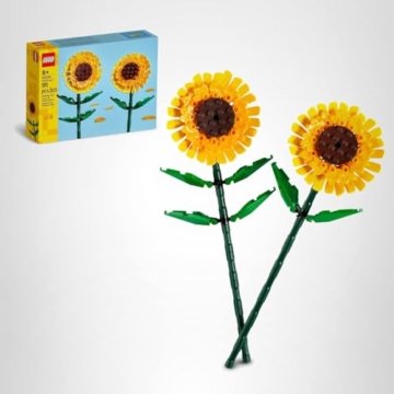 LEGO Botanicals Sonnenblumen - Set mit Kunstblumen für Kinder ab 8 Jahren - Kinderzimmer-Deko oder Blumenstrauß - Geschenk für Jugendliche, Mädchen und Jungen - Botanik Kollektion 40524 - 10