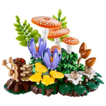 LEGO Botanicals Waldpilze - Künstliches Pflanzen Set für Erwachsene - inkl. Fliegenpilz & Kunstblumen für Wohnzimmer- oder Schlafzimmer Deko - DIY Geschenkidee - 11505 - 4