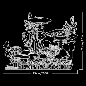 LEGO Botanicals Waldpilze - Künstliches Pflanzen Set für Erwachsene - inkl. Fliegenpilz & Kunstblumen für Wohnzimmer- oder Schlafzimmer Deko - DIY Geschenkidee - 11505 - 8