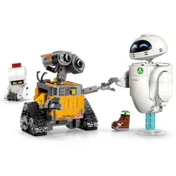 LEGO ǀ Disney and Pixar WALL-E und EVE - Modellbau für Erwachsene - aus Steinen gebaute Roboter mit M-O & Hal Figuren - DIY Deko - Sammlerstück & Geschenk für Fans - 43279 - 4