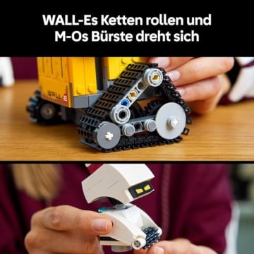 LEGO ǀ Disney and Pixar WALL-E und EVE - Modellbau für Erwachsene - aus Steinen gebaute Roboter mit M-O & Hal Figuren - DIY Deko - Sammlerstück & Geschenk für Fans - 43279 - 6