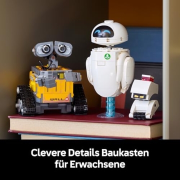 LEGO ǀ Disney and Pixar WALL-E und EVE - Modellbau für Erwachsene - aus Steinen gebaute Roboter mit M-O & Hal Figuren - DIY Deko - Sammlerstück & Geschenk für Fans - 43279 - 7