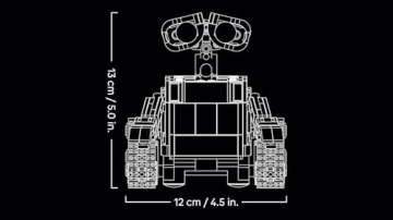 LEGO ǀ Disney and Pixar WALL-E und EVE - Modellbau für Erwachsene - aus Steinen gebaute Roboter mit M-O & Hal Figuren - DIY Deko - Sammlerstück & Geschenk für Fans - 43279 - 8