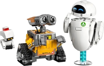 LEGO ǀ Disney and Pixar WALL-E und EVE - Modellbau für Erwachsene - aus Steinen gebaute Roboter mit M-O & Hal Figuren - DIY Deko - Sammlerstück & Geschenk für Fans - 43279 - 10