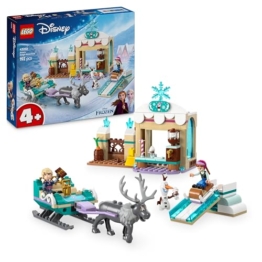 LEGO ǀ Disney Frozen 43256 – Annas Schlittenabenteuer: Magischer Winterspaß mit Anna, Kristoff, Olaf & Sven