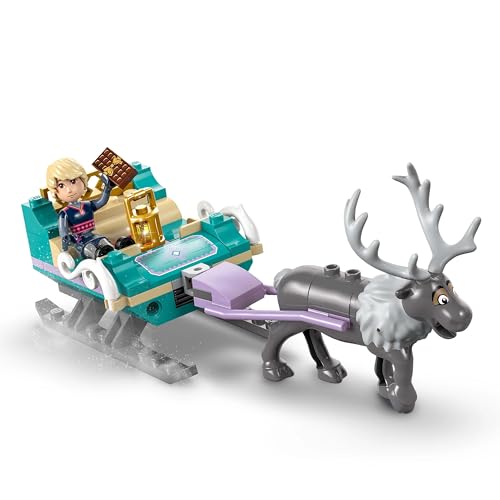 LEGO ǀ Disney Frozen 43256 – Annas Schlittenabenteuer: Magischer Winterspaß mit Anna, Kristoff, Olaf & Sven