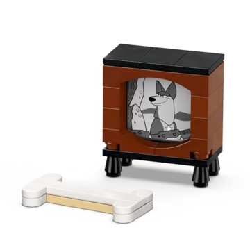 LEGO ǀ Disney Lucky & Penny 101 Dalmatiner - Welpen Spielset - Tierfiguren zum Spielen mit beweglichen Köpfen, Beinen & Schwänzen - Knochen & Fernseher - Geschenk für Mädchen ab 6 Jahren - 43271 - 4