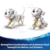 LEGO ǀ Disney Lucky & Penny 101 Dalmatiner - Welpen Spielset - Tierfiguren zum Spielen mit beweglichen Köpfen, Beinen & Schwänzen - Knochen & Fernseher - Geschenk für Mädchen ab 6 Jahren - 43271 - 5
