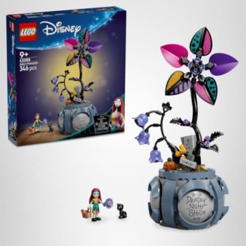 LEGO ǀ Disney Sallys Blumentopf - DIY Schlafzimmer Deko mit 2 Kunstblumen, 2 Mini Puppen & Zubehör - Geburtstagsgeschenk für Mädchen ab 9 Jahren & Fans von The Nightmare Before Christmas- 43288 - 12