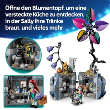 LEGO ǀ Disney Sallys Blumentopf - DIY Schlafzimmer Deko mit 2 Kunstblumen, 2 Mini Puppen & Zubehör - Geburtstagsgeschenk für Mädchen ab 9 Jahren & Fans von The Nightmare Before Christmas- 43288 - 4
