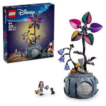 LEGO ǀ Disney Sallys Blumentopf - DIY Schlafzimmer Deko mit 2 Kunstblumen, 2 Mini Puppen & Zubehör - Geburtstagsgeschenk für Mädchen ab 9 Jahren & Fans von The Nightmare Before Christmas- 43288 - 1
