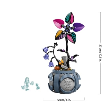 LEGO ǀ Disney Sallys Blumentopf - DIY Schlafzimmer Deko mit 2 Kunstblumen, 2 Mini Puppen & Zubehör - Geburtstagsgeschenk für Mädchen ab 9 Jahren & Fans von The Nightmare Before Christmas- 43288 - 9