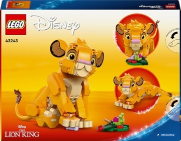 LEGO ǀ Disney Simba, das Löwenjunge des Königs, Bauspielzeug für Kinder, Fantasy-Spielset mit Löwenfigur, Coole Geschenkidee für Mädchen und Jungen ab 6 Jahren, Kinderspielzeug 43243 - 13