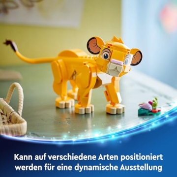LEGO ǀ Disney Simba, das Löwenjunge des Königs, Bauspielzeug für Kinder, Fantasy-Spielset mit Löwenfigur, Coole Geschenkidee für Mädchen und Jungen ab 6 Jahren, Kinderspielzeug 43243 - 5