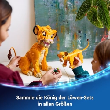 LEGO ǀ Disney Simba, das Löwenjunge des Königs, Bauspielzeug für Kinder, Fantasy-Spielset mit Löwenfigur, Coole Geschenkidee für Mädchen und Jungen ab 6 Jahren, Kinderspielzeug 43243 - 6