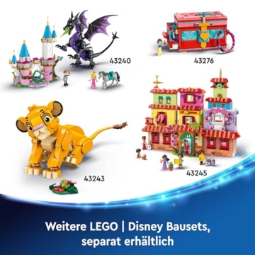 LEGO ǀ Disney Simba, das Löwenjunge des Königs, Bauspielzeug für Kinder, Fantasy-Spielset mit Löwenfigur, Coole Geschenkidee für Mädchen und Jungen ab 6 Jahren, Kinderspielzeug 43243 - 7