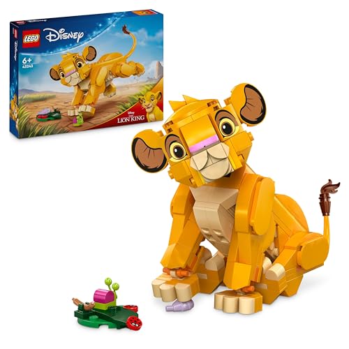 LEGO ǀ Disney Simba, das Löwenjunge des Königs, Bauspielzeug für Kinder, Fantasy-Spielset mit Löwenfigur, Coole Geschenkidee für Mädchen und Jungen ab 6 Jahren, Kinderspielzeug 43243 - 1