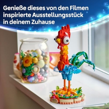 LEGO ǀ Disney Vaiana 2: Heihei Spielzeug - Tierfigur zum Spielen & Ausstellen mit drehbarem Kopf, beweglichen Flügeln & Schwanzfedern sowie Ständer - Geschenk für Mädchen ab 9 Jahren - 43272 - 8
