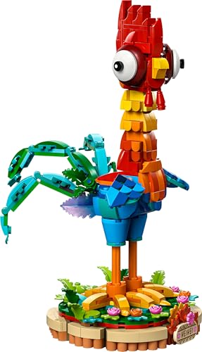 LEGO ǀ Disney Vaiana 2: Heihei Spielzeug - Tierfigur zum Spielen & Ausstellen mit drehbarem Kopf, beweglichen Flügeln & Schwanzfedern sowie Ständer - Geschenk für Mädchen ab 9 Jahren - 43272 - 10