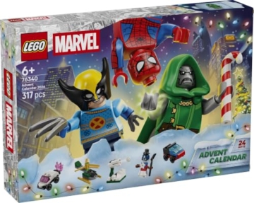 LEGO ǀ Marvel Adventskalender 2026 - Vorweihnachtsgeschenk Spielzeug - 24 Superhelden Überraschungen mit 6 Minifiguren, Flugzeug & Auto - Geschenk für Fans und Jungen und Mädchen ab 6 Jahren - 76340 - 9
