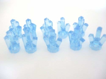LEGO City - 10 Power Miners Kristalle im seltenen transparent mittelblau