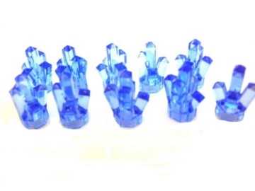 LEGO City - 10 Power Miners Kristalle im seltenen transparent mittelblau