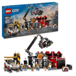LEGO City 60472 Auto-Schrottplatz Bauspielzeug für Jungen und Mädchen ab 7 Jahren - 1