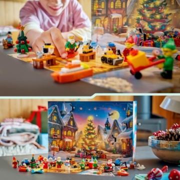 LEGO City Adventskalender 2026 - Vorweihnachtsgeschenk Spielzeug für Kinder ab 5 Jahren - 24 Überraschungen, darunter Auto, LKW, Flugzeug, 7 Minifiguren und Spielmatte - Geschenkidee - 60510 - 5