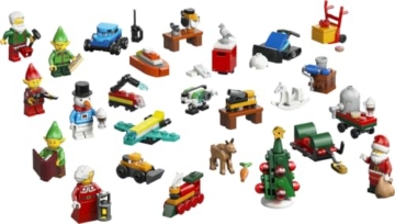 LEGO City Adventskalender 2026 - Vorweihnachtsgeschenk Spielzeug für Kinder ab 5 Jahren - 24 Überraschungen, darunter Auto, LKW, Flugzeug, 7 Minifiguren und Spielmatte - Geschenkidee - 60510 - 7