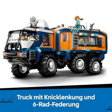 LEGO City Arktis-Truck mit Labor – BAU- und Spielset – Erkundungsfahrzeug mit Lenkung und Federung – inkl. Schneescooter, 5 Mini-Figuren und 3 Wolfsfiguren – Geschenk für Jungen ab 8 Jahren – 60471 - 3