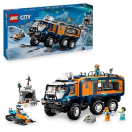LEGO City Arktis-Truck mit Labor – BAU- und Spielset – Erkundungsfahrzeug mit Lenkung und Federung – inkl. Schneescooter, 5 Mini-Figuren und 3 Wolfsfiguren – Geschenk für Jungen ab 8 Jahren – 60471 - 1