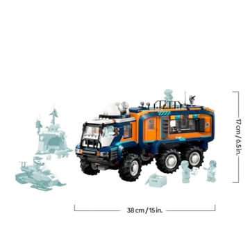 LEGO City Arktis-Truck mit Labor – BAU- und Spielset – Erkundungsfahrzeug mit Lenkung und Federung – inkl. Schneescooter, 5 Mini-Figuren und 3 Wolfsfiguren – Geschenk für Jungen ab 8 Jahren – 60471 - 8