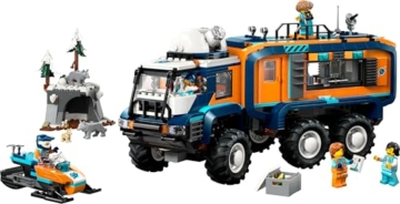 LEGO City Arktis-Truck mit Labor – BAU- und Spielset – Erkundungsfahrzeug mit Lenkung und Federung – inkl. Schneescooter, 5 Mini-Figuren und 3 Wolfsfiguren – Geschenk für Jungen ab 8 Jahren – 60471 - 10
