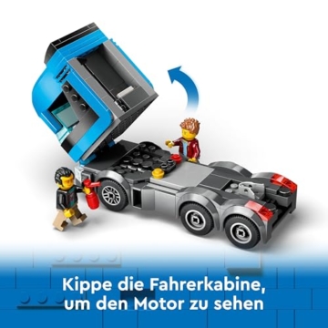 LEGO City Autotransporter mit Sportwagen, Set mit 4 Spielzeugautos für Jungen und Mädchen ab 7 Jahren, Weihnachts- oder Geburtstagsgeschenk, 4 Minifiguren für Rollenspiele 60408 - 7