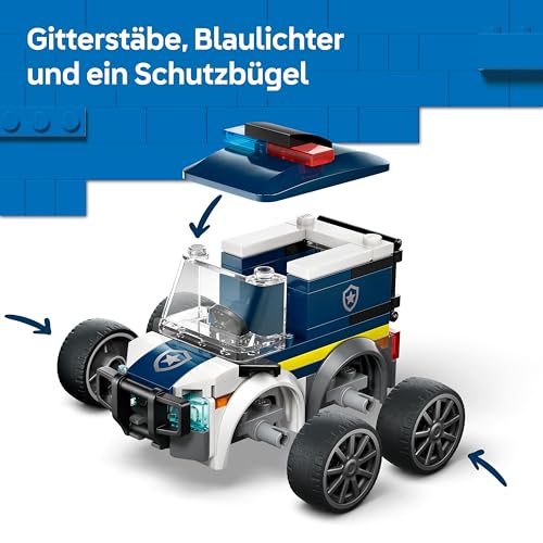 LEGO City Coole Flitzer - Polizei-Truck - Bauset für Spielzeug Fahrzeuge mit Einer Junior Polizisten Minifigur - Mitgebsel für Feiern - Kleines Geschenk zum Sammeln für Jungen ab 5 Jahren - 60481 - 3