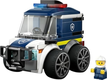 LEGO City Coole Flitzer - Polizei-Truck - Bauset für Spielzeug Fahrzeuge mit Einer Junior Polizisten Minifigur - Mitgebsel für Feiern - Kleines Geschenk zum Sammeln für Jungen ab 5 Jahren - 60481 - 10