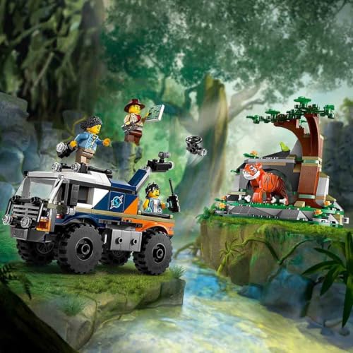 LEGO City Dschungelforscher-Truck, BAU- und Spielset für Kinder ab 6 Jahren, Cooles Geburtstagsgeschenk, LKW-Spielzeug, mit 3 Abenteurer-Minifiguren und Tiger 60426 - 2
