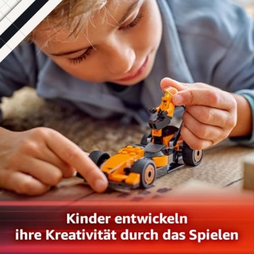 LEGO City F1 Rennfahrer mit McLaren Rennauto - Spielzeug Formel 1 Modell mit Rennwagen und Minifigur - Kleines Geschenk für Jungen und Mädchen ab 6 Jahren oder Motorsport Fans 60442 - 5