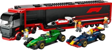 LEGO City F1 Transporter mit RB20 & AMR24 F1 Rennautos - Spielzeug Autotransporter für Red Bull & Aston Martin Formel 1 Teams - Inkl. 5 Minifiguren - Geschenk für Jungen & Mädchen ab 8 Jahren 60445 - 11