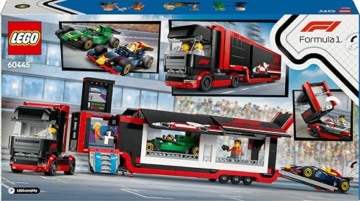 LEGO City F1 Transporter mit RB20 & AMR24 F1 Rennautos - Spielzeug Autotransporter für Red Bull & Aston Martin Formel 1 Teams - Inkl. 5 Minifiguren - Geschenk für Jungen & Mädchen ab 8 Jahren 60445 - 12