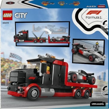 LEGO City F1 Truck mit Audi F1 Rennwagen - Spielzeug Modellbau mit 3 Minifiguren und Fahrzeug Hebefunktion - Geschenkidee für Jungen ab 7 Jahren und Motorsportfans - 60493 - 11