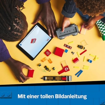 LEGO City Feuerwehrleiterfahrzeug - Feuerwehrauto Spielzeug mit 2 Feuerwehrmann Minifiguren für Jungen und Mädchen ab 4 Jahren - Lernspielzeug - Geschenk für Vorschulkinder 60463 - 4