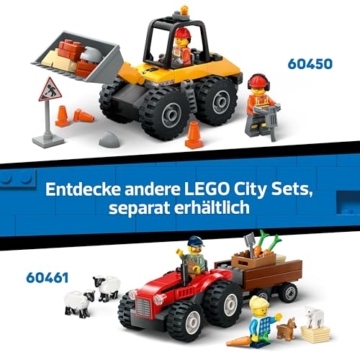 LEGO City Feuerwehrleiterfahrzeug - Feuerwehrauto Spielzeug mit 2 Feuerwehrmann Minifiguren für Jungen und Mädchen ab 4 Jahren - Lernspielzeug - Geschenk für Vorschulkinder 60463 - 7