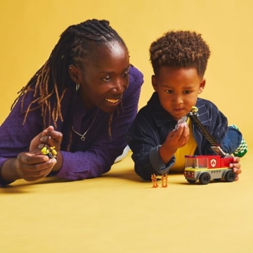 LEGO City Feuerwehrleiterfahrzeug - Feuerwehrauto Spielzeug mit 2 Feuerwehrmann Minifiguren für Jungen und Mädchen ab 4 Jahren - Lernspielzeug - Geschenk für Vorschulkinder 60463 - 9
