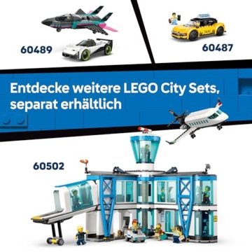 LEGO City Flughafenlöschfahrzeug - Spielzeug Einsatzfahrzeug - Modellbau mit 4 Feuerwehr Minifiguren - Geburtstagsgeschenk für Jungen ab 7 Jahren und Technikfans - 60499 - 7