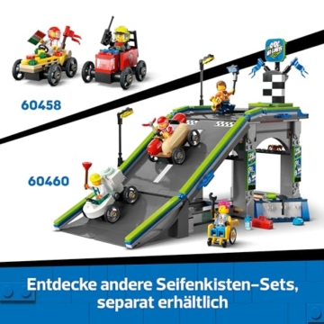 LEGO City Flugzeug vs. Krankenhausbett Rennwagen Set - Seifenkisten Spielzeug für Jungen und Mädchen ab 5 Jahren - Bauset mit 2 Minifiguren - Geschenk zum Geburtstag & für die Feiertage 60459 - 7