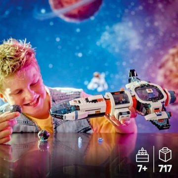 LEGO City Galaxie Raumschiff (60446); Kinderspielzeug; Geschenk für Raumfahrtfans ab 7 Jahren; Set aus variabel einbaubaren Modulen mit 4 Minifiguren und einem Alien - 4