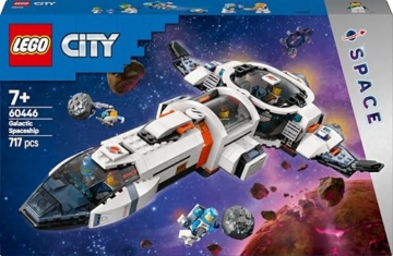 LEGO City Galaxie Raumschiff (60446); Kinderspielzeug; Geschenk für Raumfahrtfans ab 7 Jahren; Set aus variabel einbaubaren Modulen mit 4 Minifiguren und einem Alien - 8