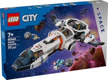LEGO City Galaxie Raumschiff (60446); Kinderspielzeug; Geschenk für Raumfahrtfans ab 7 Jahren; Set aus variabel einbaubaren Modulen mit 4 Minifiguren und einem Alien - 9